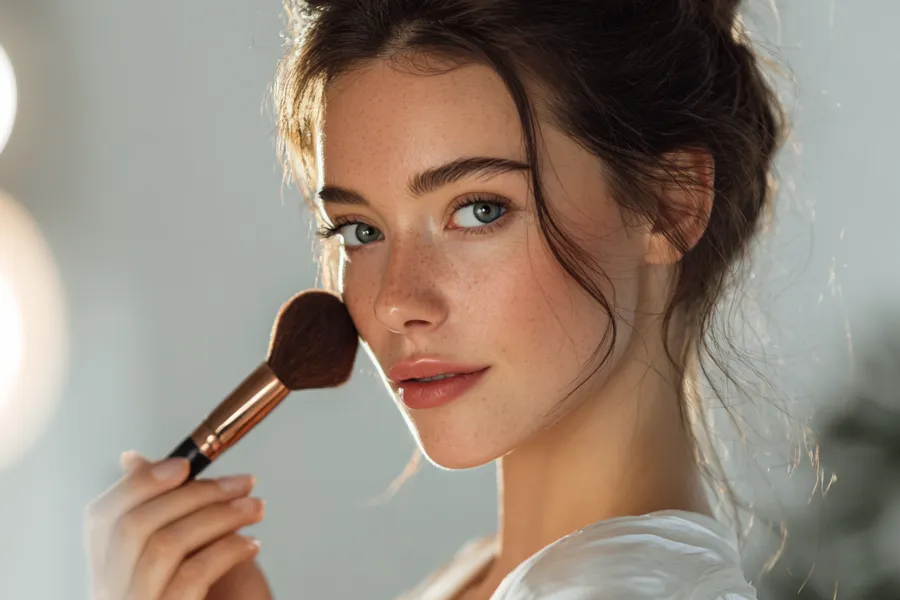 Lightweight makeup for a fresh look